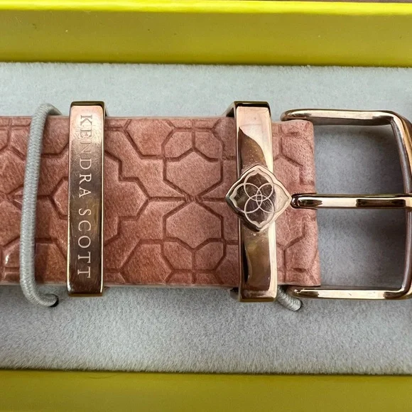 Kendra Scott Filigree Leather Watch Band - Picture 3 of 11